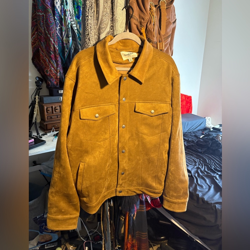 Goodfellow & Co Men's Faux Sueded leather Jacket